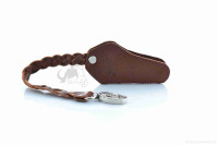 Чехол для ключей с ремешком  HONDA  (кожа, коричневый) 015025