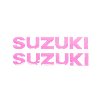 Наклейка букви SUZUKI (19х5см, 2шт, рожевий) (HCT10001)