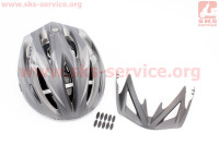 Шлем велосипедный L (59-65 см) съемный козырек, 10 вент. отверстия, системы регулировки по размеру Divider и Run System SRS, черный матовый SBH-4000 SPELLI