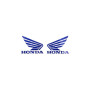 Наклейка - Логотип "HONDA" (15x3 см) (2 шт) (синий) (1846A)