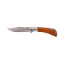 Нож складной TOPEX, 195мм, лезвие 80мм, фиксатор, держатель металлический и деревянные накладки