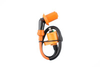 Катушка зажигания (тюнинг)   4T GY6 50-150, Honda DIO   (оранжевая, +насвечник)   EVO