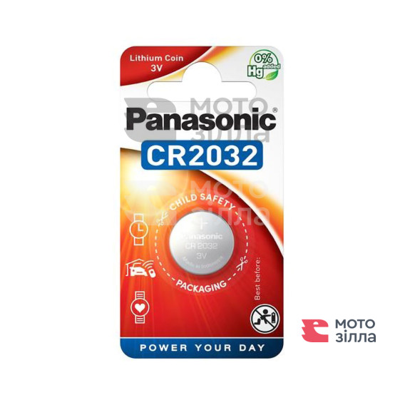 Батарейка Panasonic літієва CR2032 блістер, 1 шт.