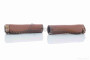 Ручки руля вело кожа (коричневые) #BT-017