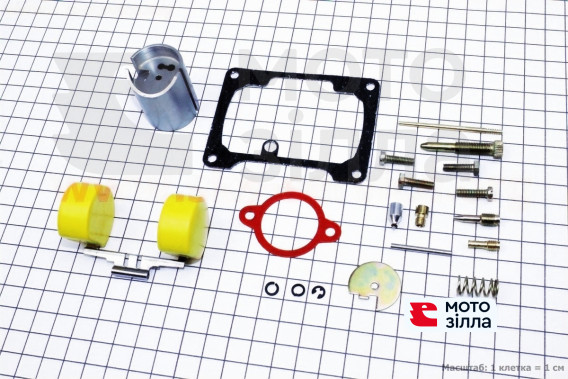Ремонтний комплект карбюратора 2401, 20 деталей + поплавок Standart 340034