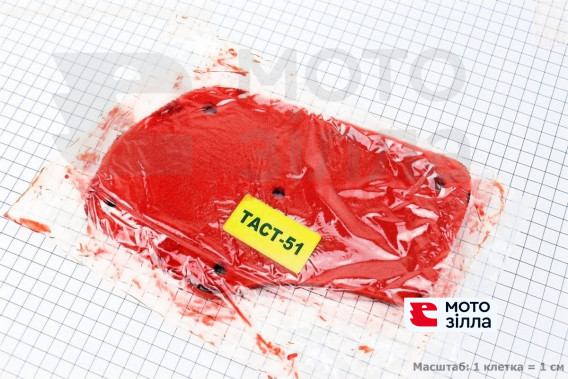 Фільтр-елемент повітряний (поролон) Honda TACT AF51 з просоченням, червоний