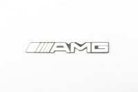 Наклейка   шильдик   AMG   (14х2см, хром)   (#4569)