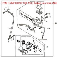 Колодки гальмівні А SYM SYMPHONY 45105-APA-0001-A