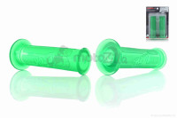 Грипсы (ручки руля)  универсальные  зеленые, прозрачные  