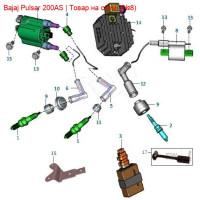 Котушка запалювання центральної свічки, 1 вихід Bajaj Pulsar JL351202