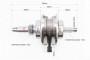 Коленвал в сборе CG-200сс (FCNCO, заводской)