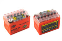 Акумулятор 12V 4Аh/10HR YTX4L-BS DS-iGEL (MF) (Розмір: 114x71x88 mm, помаранчевий, з індикатором заряду, вольтметром) OUTDO