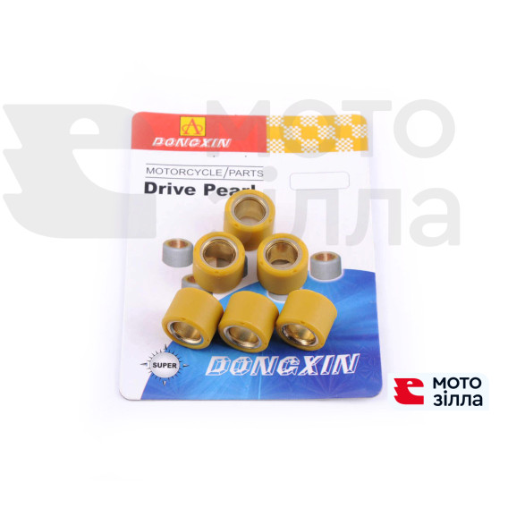 Ролики вариатора   4T GY6 125/150   18*14   11,5г   (желтые)   DONGXIN