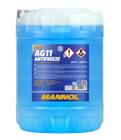 Жидкость охлаждающая (антифриз) MANNOL Германия 4011 AG11 синяя -40˚C 10 л