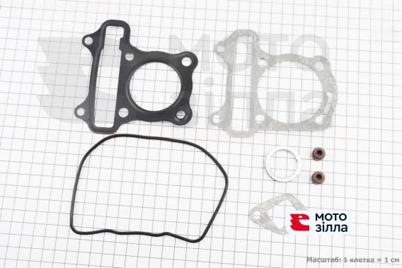 Прокладки поршневої 60cc-44мм, к-кт 7 деталей (метал)