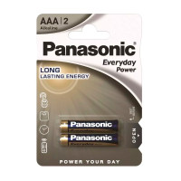 Батарейка Panasonic EVERYDAY POWER щелочная AAА блистер, 2 шт.