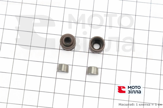 Сальник клапана 2шт + сухар клапана 2шт к-кт