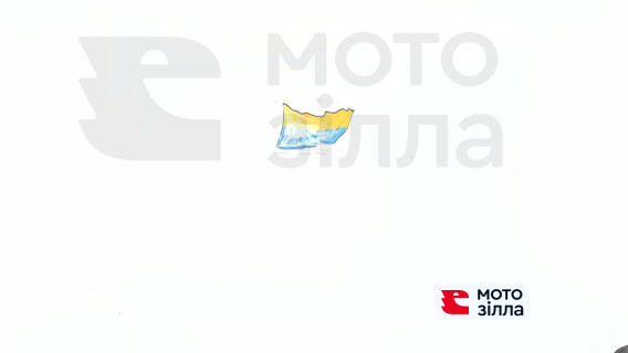 Наклейка прапор України (7x6см, силікон) (SEA)