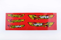 Наклейки (набор)   VIPER   (48х16см, красные)   SEA