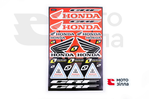 Наклейки (набір) спонсор Honda (30х45см) (5987)