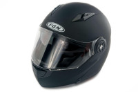 Шлем трансформер   (mod:FX-115) (size:L, черный, матовый)   FGN