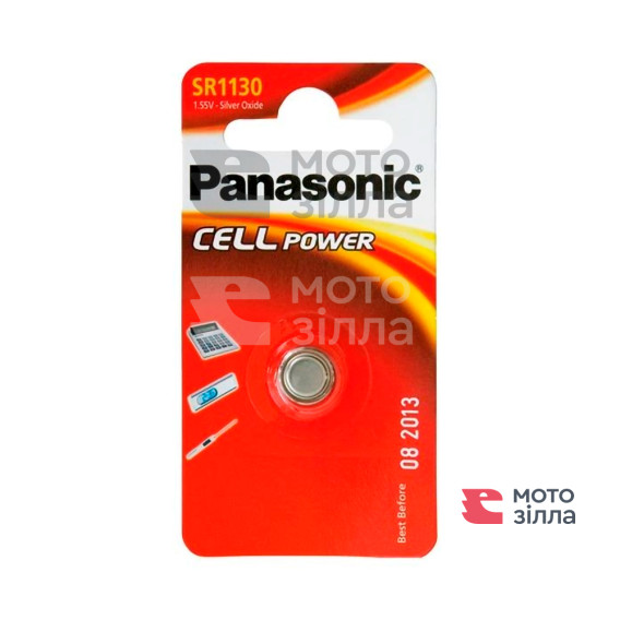 Батарейка Panasonic серебряно-цинковая SR1130(390, V390, D390,SB-AU, SR54) блистер, 1 шт.