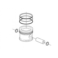 Поршневой комплект MS-250 (d=42,5 мм) 