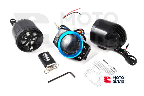 Аудіосистема 2.0 mod: MT481 + AV253 NEO (3, 2 * 5W чорні, сигналізація, МР3 / FM / SD, ПДУ)