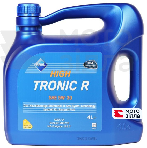 Масло моторное автомобильное Aral HighTronic R 5W30 4Т 4л