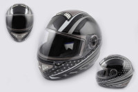 Шлем-интеграл   (mod:550) (premium class) (size:XS, серо-черный) Ш98   KOJI
