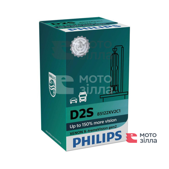 Лампа автомобильная Ксенон Philips D2S 85122 XV2 X-TremeVision (+150%) 85V 35W P32d-2 C1 31-00133