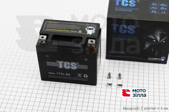 Акумулятор 12V 5Ач YT5L-BS GEL (Розмір: 113x70x107 мм) TCS