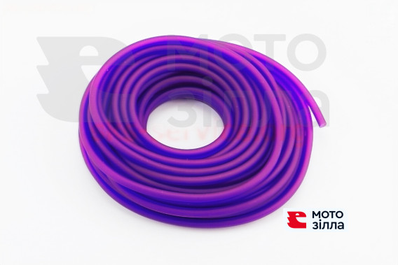 Шланг топливный 3x5мм - 10 метров, фиолетовый "силикон" Китай 354787