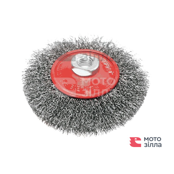 Щітка дискова Verto, рифлений дріт, 115мм, різьблення M14