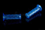 Грипсы (ручки руля)  универсальные  синие, прозрачные с рисунком  "KOSO"  ТАЙВАНЬ  (+наклейка)
