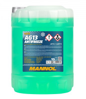 Рідина охолоджуюча (антифриз) MANNOL Германия 4013 AG13  зелена (-40˚C) 10 л