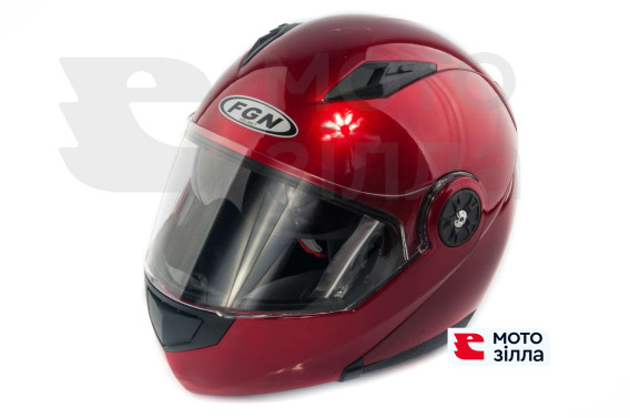 Шлем трансформер   (mod:FX-115) (size:XL, красный)   FGN