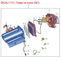 Фільтруючий елемент повітряного фільтра Bajaj V15 JH581003