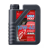 Олива моторна синтетична 4T, 1л (10W-60, Motorbike 4T Synth Street Race, для перегонів) LIQUI MOLY #1525