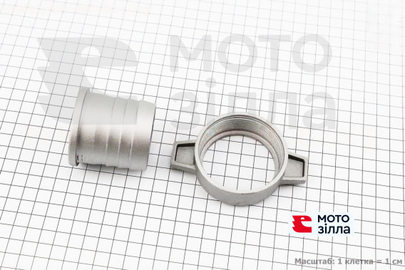 Перехідник мотопомпи з фланця на шланг, алюмінієвий к-кт 2шт, 2" (50мм)
