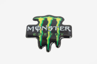 Наклейка   логотип   MONSTER ENERGY   (8x8см, силикон)   (#1)   (#SEA)