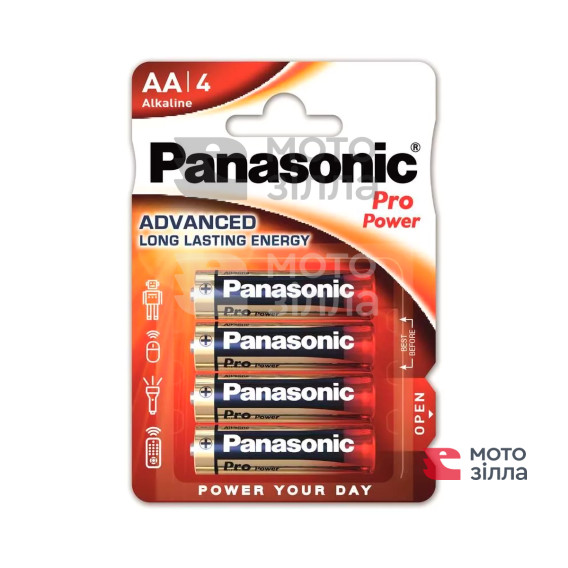 Батарейка Panasonic PRO POWER лужна AA блістер, 4 шт.