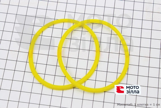 Кольцо (манжет) уплотнительное гильзы 80мм, желтое R180NM, к-кт 2шт