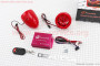 АУДІО-блок (МРЗ-USB/SD, FM-радіо, пультДУ, сигналізація) + колонки 2шт (червоні)