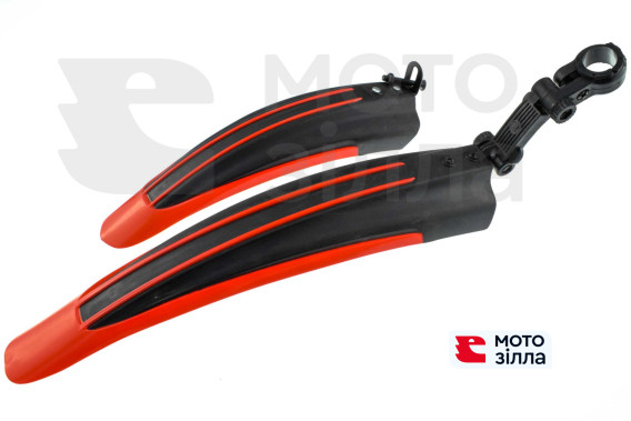 Крила велосипедні (MTB) (червоні) (mod: 14)