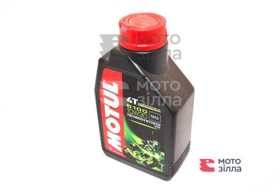 Олива моторна напівсинтетична 4T, 1л (10W-30, 5100, API SL/SJ/SH/SG) MOTUL (#104062)