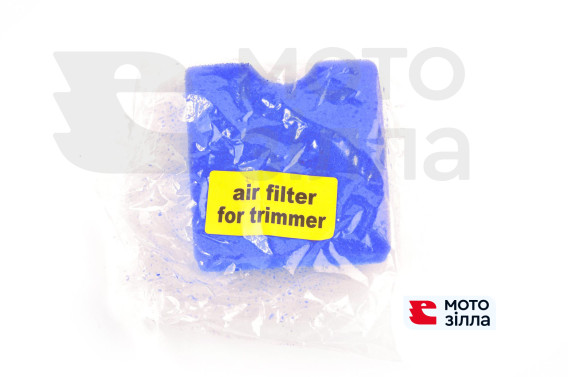 Елемент повітряного фільтра мотокоси квадратний (поролон з просоченням) (синій) CJl