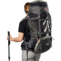 Рюкзак туристический Naturehike NH70B070-B, 70 л + 5 л, черно-серый