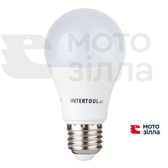 Светодиодная лампа LED 12Вт, E27, 220В, INTERTOOL