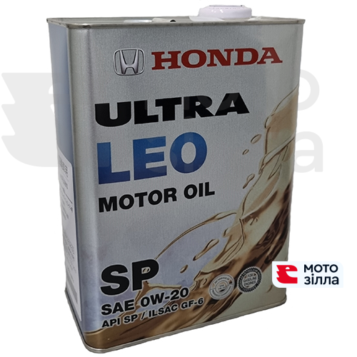 Олива моторна 4Т HONDA Ultra LEO SP/GF-6 0W-20(Japan), 4л